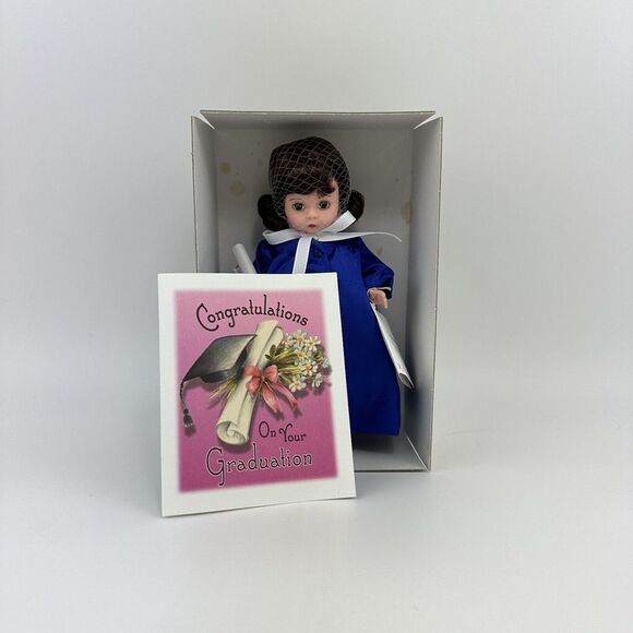 Madame Alexander‎ "Graduation" Brunette Doll - 8 Inch With Original Box And Tags - Picture 1 of 16
